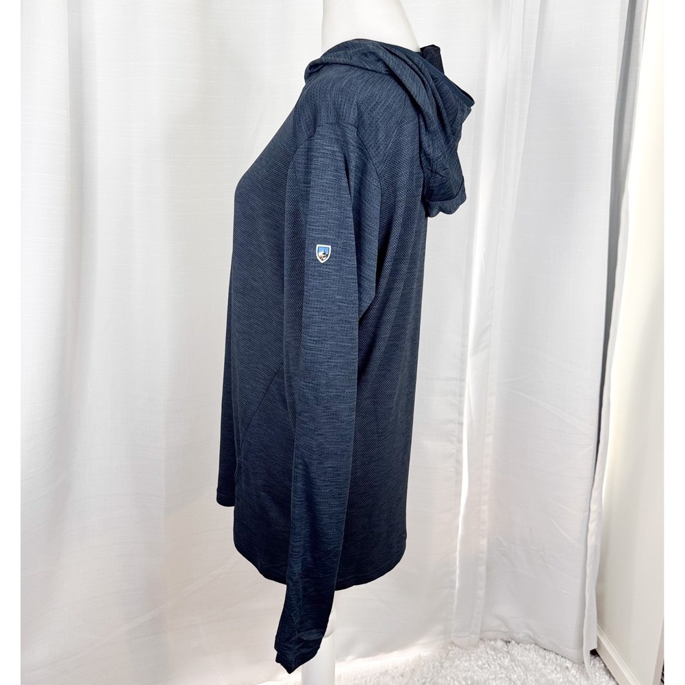 Kuhl Engineered Hoody Men M Pirate Blue UPF 25 Hiking Sun Hoodie 7511 - Picture 3 of 11